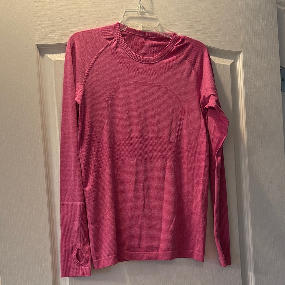 Pink Lululemon Long Sleeve Top - Size 10